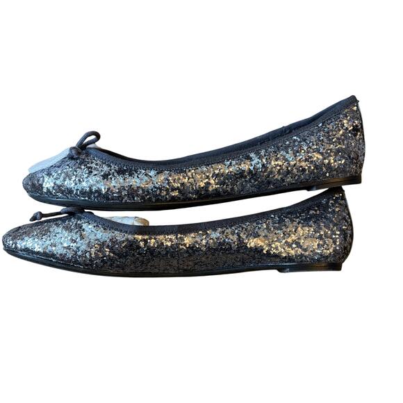 Tory Burch Silver Loafers Elegant Flats New Never Worn - Picture 4 of 5